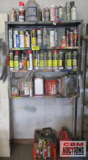 Spray Paint, & Misc All Contents On Shelf *3