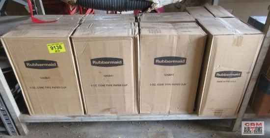 (8) Rubbermaid 6oz Cone Paper Cups *3