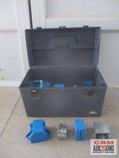 Plano Gray Plastic Tool Box & Misc *B11