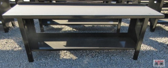 KC 28"x 90" Steel Work Bench With Lower Shelf, Weighs #243 *3