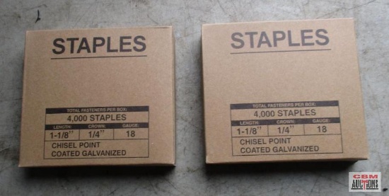 (2) 1 1/8" Chisel Point Staples 18 Ga *C19