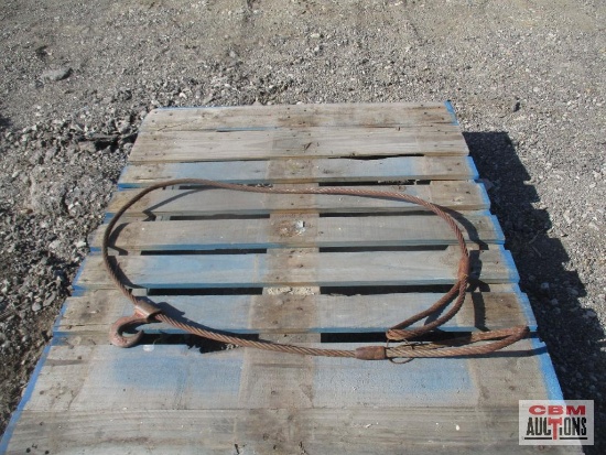 Steel Cable With 2 Loops On The Ends And A Hook *7