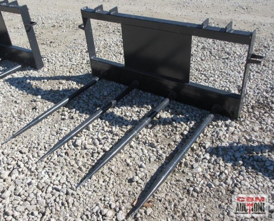 JCT Large Square Bale Spear Spike Skid Steer Attachment Plate *3