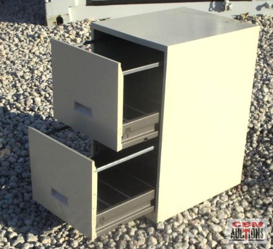 2 Drawer Metal File Cabinet *A28
