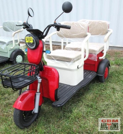 SDLanch MGC40 Mini Golf Cart/Tricycle, LED Smart Screen, 3 Speeds, 20A Long Life Battery, S# 0779 *1