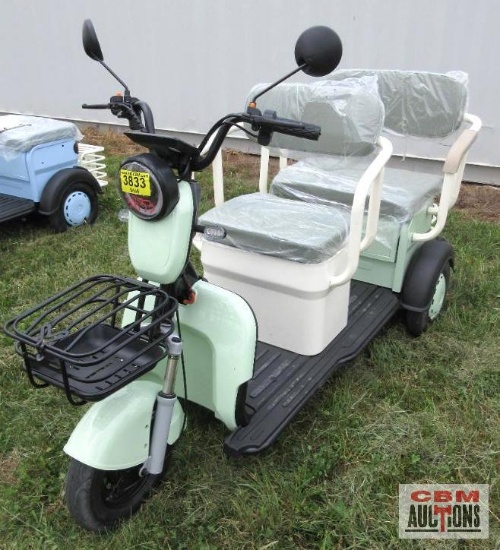 SDLanch MGC40 Mini Golf Cart/Tricycle, LED Smart Screen, 3 Speeds, 20A Long Life Battery, S# 0786 *1