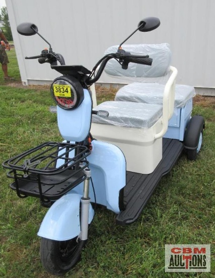 SDLanch MGC40 Mini Golf Cart/Tricycle, LED Smart Screen, 3 Speeds, 20A Long Life Battery, S# 0728