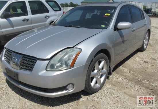 2004 Nissan Maxima Passenger Car, VIN # 1N4BA41E74C817922