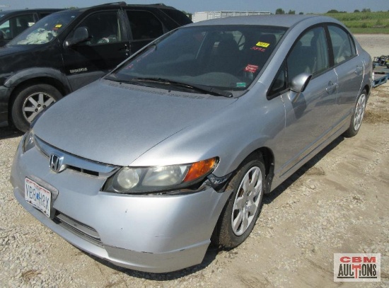 2008 Honda Civic Passenger Car, VIN # 1HGFA16518L002576