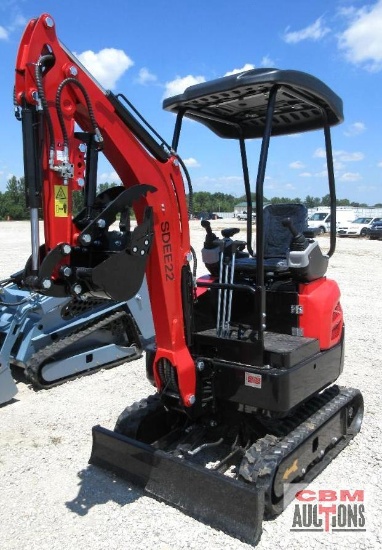 2026 SDLANCH SDEE22 Mini Excavator, YANMAR Diesel Engine, Swing Boom, Hydraulic Thumb, Auxiliary