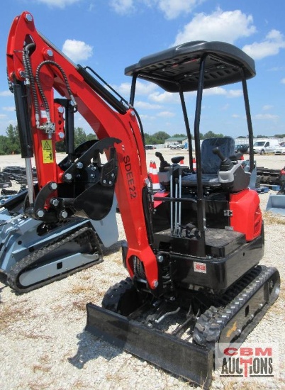 2026 SDLANCH SDEE22 Mini Excavator, YANMAR Diesel Engine, Swing Boom, Hydraulic Thumb, Auxiliary