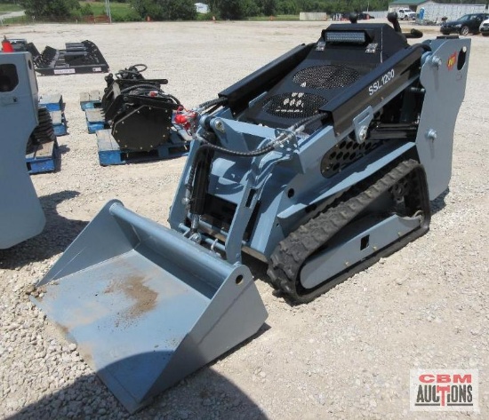 2026 SDLanch SSL1200 Mini Skid Steer Loader, YANMAR Diesel Engine, 44" Bucket, 6" Wide Tracks,