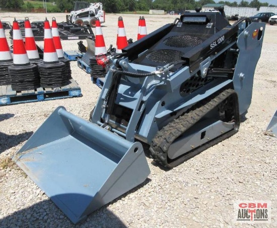 2026 SDLanch SSL1200 Mini Skid Steer Loader, YANMAR Diesel Engine, 44" Bucket, 6" Wide Tracks,