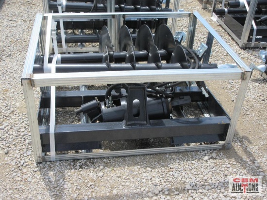 JCT Skid Steer Post Hole Digger Auger With 8",12" & 18" Hex Drive Auger Bits, Hoses & Couplers *1