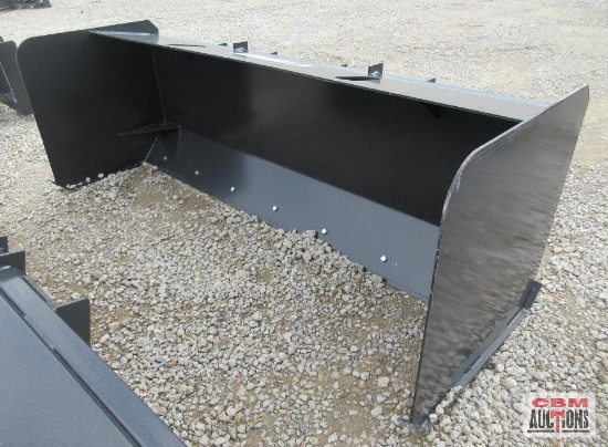 JCT 84" Skid Steer Snow Pusher Box With Adjustable Cutting Edge *1