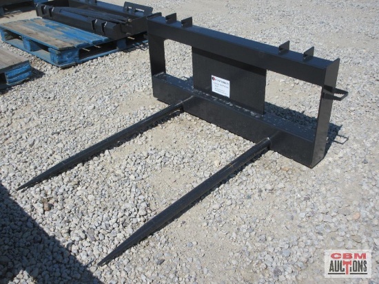 JCT Dual Hay Bale Spear Spike Skid Steer Attachment Plate *1