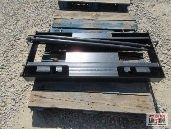 JCT Dual Hay Bale Spear Spike Skid Steer Attachment Plate *1