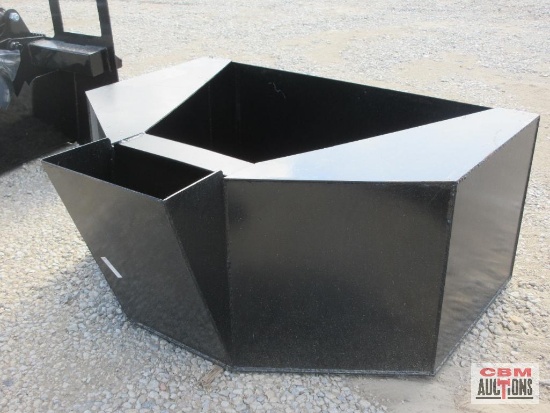 KC 3/4 Cu Yard Skid Steer Concrete Placement Bucket Weighs #440 *2