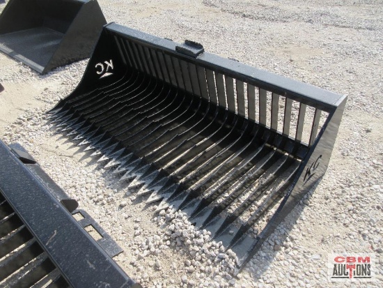 KC72" Skid Steer Fine Rock Bucket High Side Bucket #528 *2