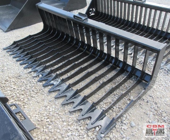 KC 76" Skid Steer Rock Skeleton Rock Open Side Bucket #464 *2