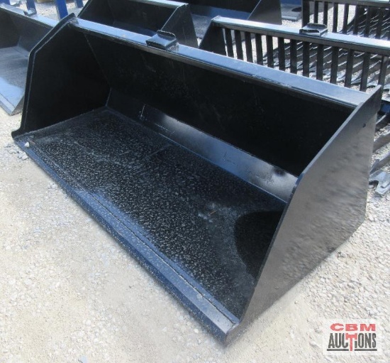 KC 84" Skid Steer High Capacity Snow/Litter/Mulch Smooth Bucket Weighs #534 *2