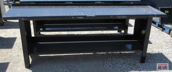 KC 28"x 90" Steel Work Bench With Lower Shelf, Weighs #243 *3