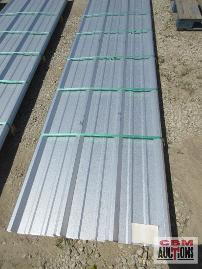 12' Galvannealed 28 Ga Barn Metal R Panel 36" Coverage 50+/- Pcs *3