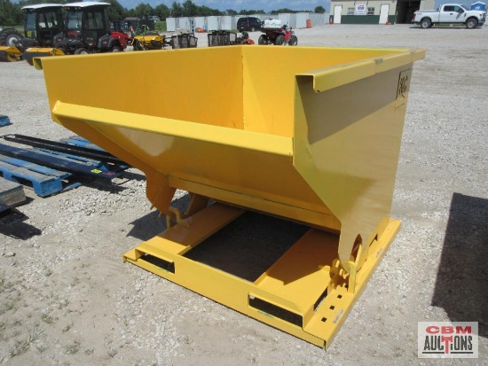 KC 2YFT-SDH 2 Cu Yd Stackable Self Dumping Trash Debris Hopper With Fork Pockets Weighs #650 *3
