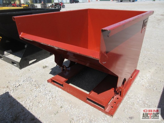 KC 2YFT-SDH 2 Cu Yd Stackable Self Dumping Trash Debris Hopper With Fork Pockets Weighs #650 *3