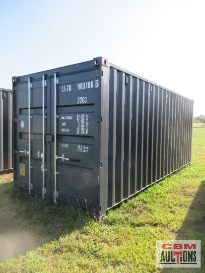 2026 20' Cargo Shipping Container 8'6" Cube, Rear Doors, One Trip Use Container LLZU0001865 (Buyer