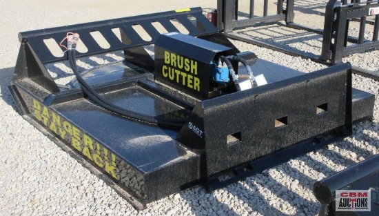 Mower King SSRC72 72" Skid Steer Brush Cutter Mower, Hoses & Couplers S#405A SHIPPED WITH NO OIL IN