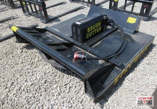 Mower King SSRC72 72" Skid Steer Brush Cutter Mower, Hoses & Couplers S#401A SHIPPED WITH NO OIL IN