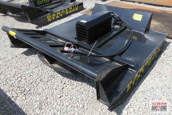 Mower King SSRC72 72" Skid Steer Brush Cutter Mower, Hoses & Couplers S#102E SHIPPED WITH NO OIL IN