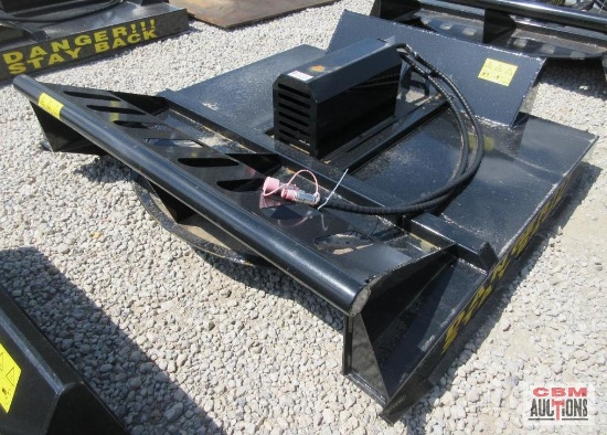 Mower King SSRC72 72" Skid Steer Brush Cutter Mower, Hoses & Couplers S#101E SHIPPED WITH NO OIL IN
