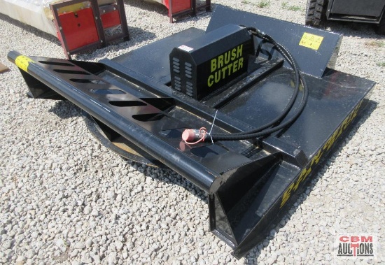 Mower King SSRC72 72" Skid Steer Brush Cutter Mower, Hoses & Couplers S#404A SHIPPED WITH NO OIL IN