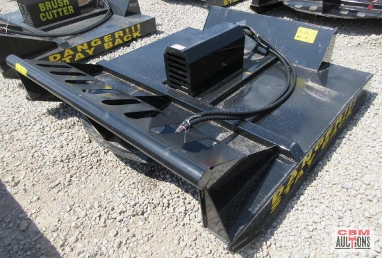 Mower King SSRC72 72" Skid Steer Brush Cutter Mower, Hoses & Couplers S#105E SHIPPED WITH NO OIL IN
