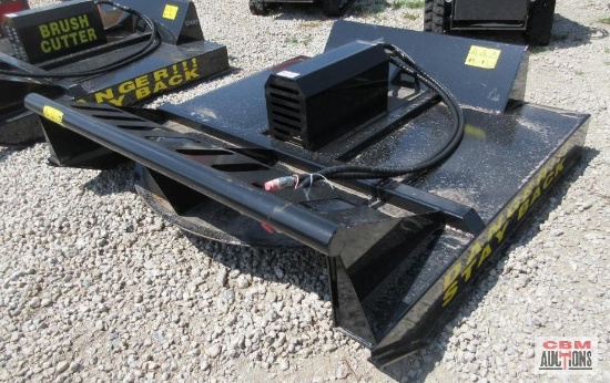 Mower King SSRC72 72" Skid Steer Brush Cutter Mower, Hoses & Couplers S#103E SHIPPED WITH NO OIL IN