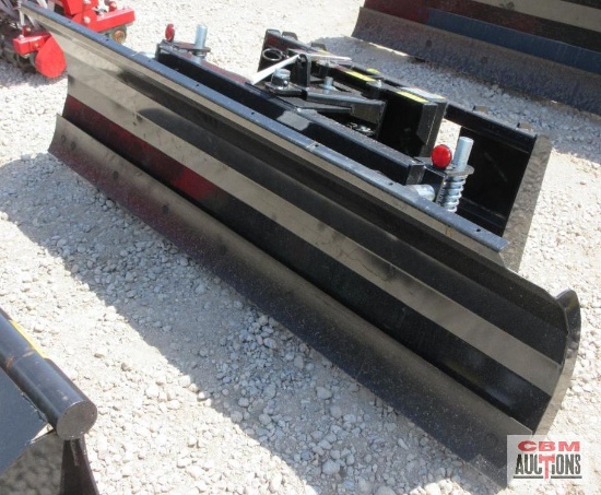 Mower King SPA84 84" Hydraulic Skid Steer Dozer Blade Snow Plow S# 403A *1