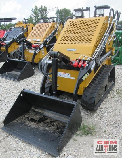 AGT MX-MRT14 Mini Skid Steer Loader, 15Hp Gas, High Track, Aux Hydraulics, Quick Attach 31" Bucket,