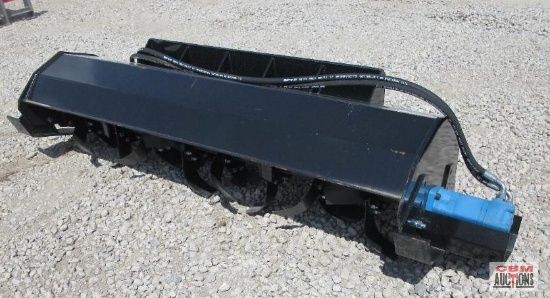 Mower King ECSSTR072 72" Skid Steer Rotary Tiller, Hoses & Couplers S#401A *1