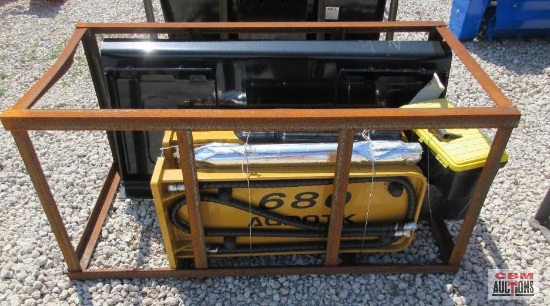 AGT SSHH680 Hydraulic Concrete Breaker 680 680 Ft-Lb Class, Equipped W/Heavy-Duty Skid Steer