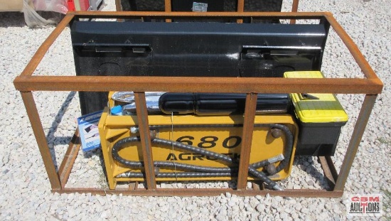 AGT SSHH680 Hydraulic Concrete Breaker 680 680 Ft-Lb Class, Equipped W/Heavy-Duty Skid Steer