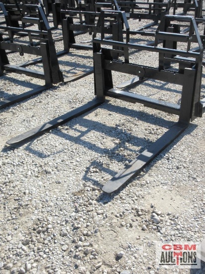 AGROTK JDCPF48-4400-FF 48" Step Through Pallet Forks (John Deere Front Loader Mounting Brackets) *2
