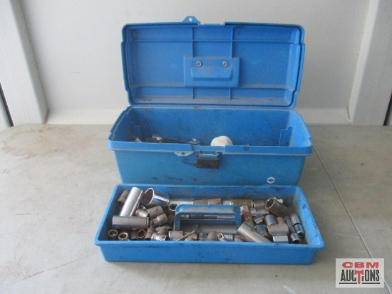 Tool Box Of Assorted Sockets And Ratchets *B6