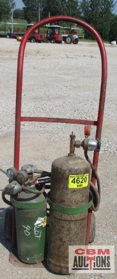 Acetylene Tanks On Cart *B19