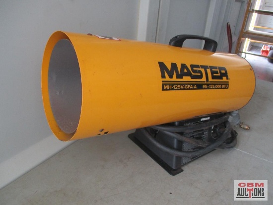 Master MH-125V-GFA-A LP Propane And Electric Torpedo Heater 125,000 BTU *B8