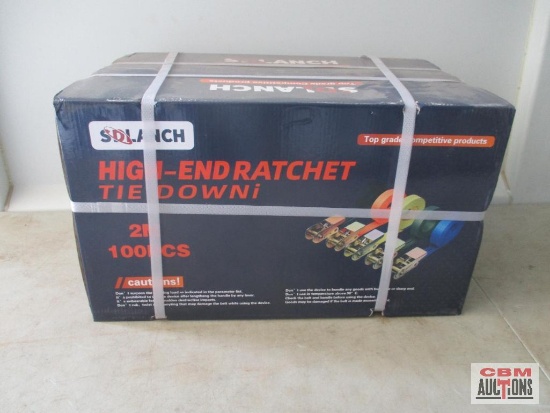 SDlanch2M 100+/- Ratchet Strap Tie-Downs *B7