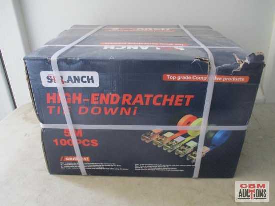 SDlanch5M 100+/- Ratchet Strap Tie-Downs *B7