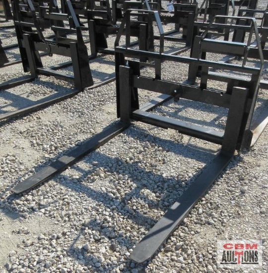AGROTK JDCPF48-4400-FF 48" Step Through Pallet Forks (John Deere Front Loader Mounting Brackets) *3