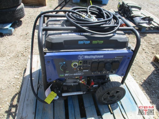 Westinghouse Dual Fuel W Gen 9500DF 9500 Watt Rolling Generator LP Propane & Gas (Seller Said Runs)
